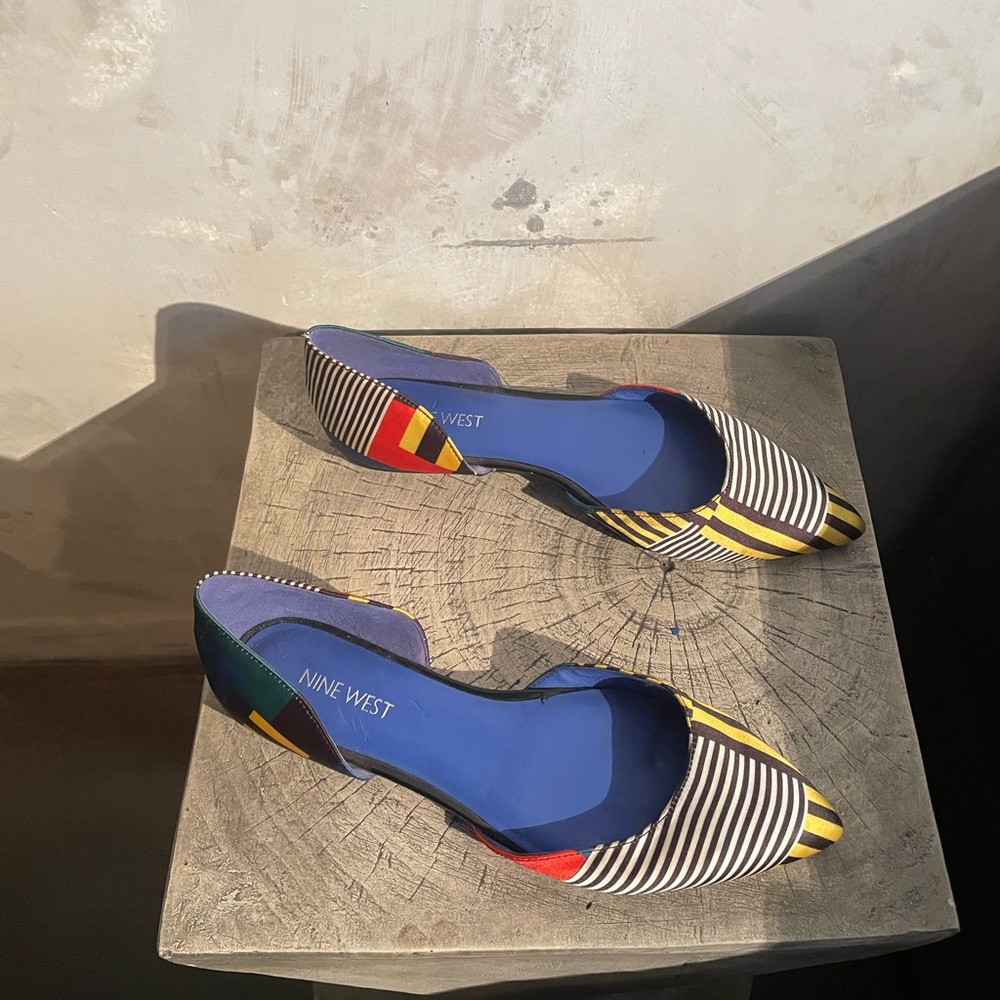 Nine West Multicolor Striped Flats - Picture 4 of 7